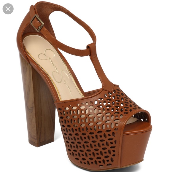 Jessica Simpson Shoes - Jessica Simpson Dany perforated platform heels